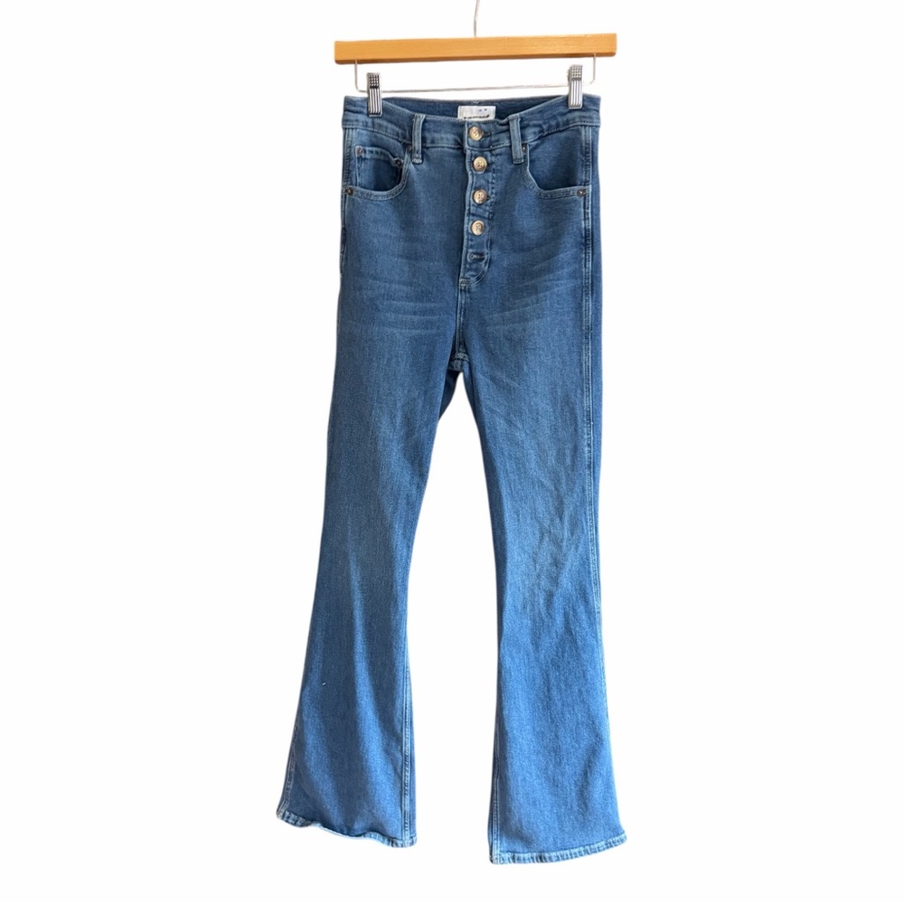 BOYISH The Ricky High Rise Flare Stretch Jeans 27 - Picture 4 of 16